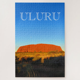uluru australia blue jigsaw puzzle