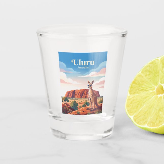 Uluru Australia Shot Glass (Front)