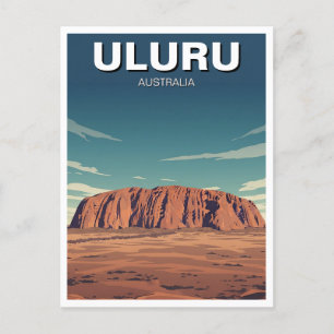Uluru Australia Travel Postcard