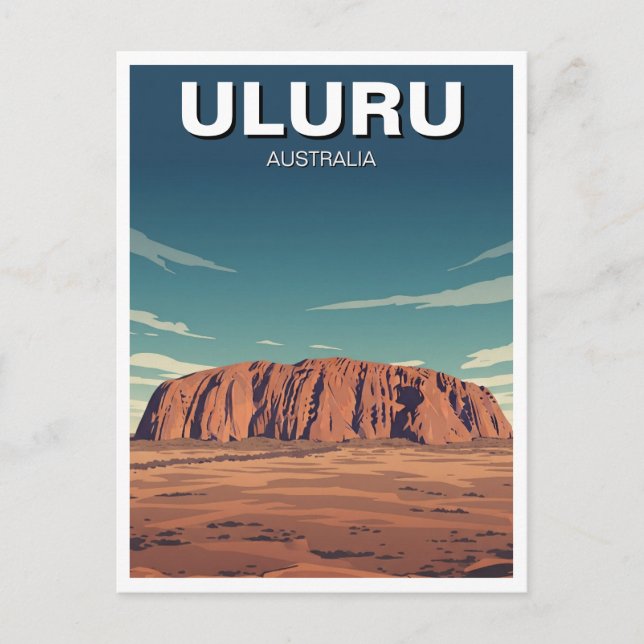Uluru Australia Travel Postcard (Front)