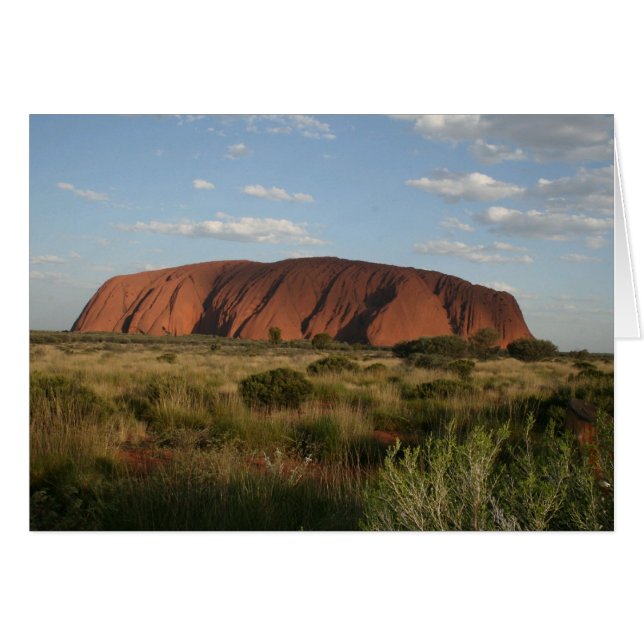 Uluru, Ayers Rock Australia Blank Card (Front Horizontal)