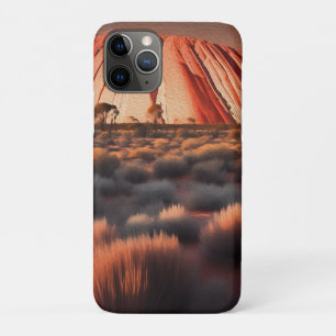 Uluru "Ayers Rock" Australia Oil Paint,  iPhone 11 Pro Case