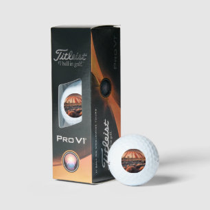 Uluru "Ayers Rock" Australia Oil Paint,  Golf Balls