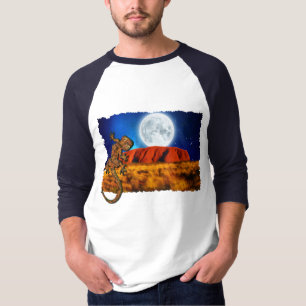 Uluru Ayer's Rock & Australian Gecko Art Shirt