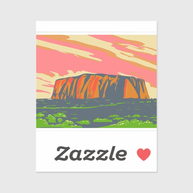 Uluru Ayers Rock in Northern Territory Australia (Sheet)