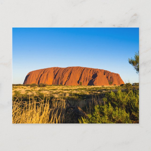 Uluru Ayers Rock in outback Australia Postcard (Front)