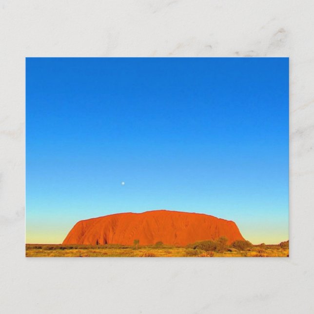uluru blue sunset postcard (Front)
