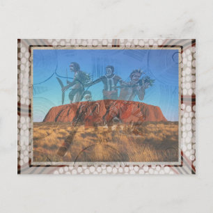 Uluru Dancers NT Australia Postcard