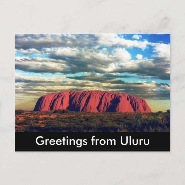 uluru greetings postcard (Front)
