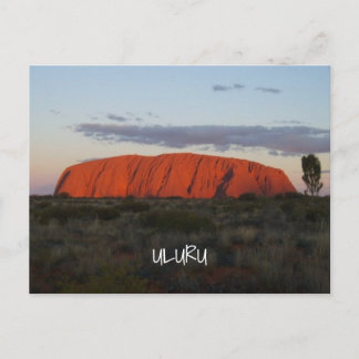 Uluru Sunset Ayers Rock Australia Postcard