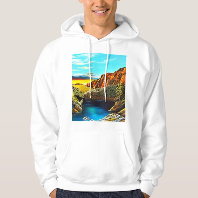 Uluru's Waterhole Hoodie (Front)
