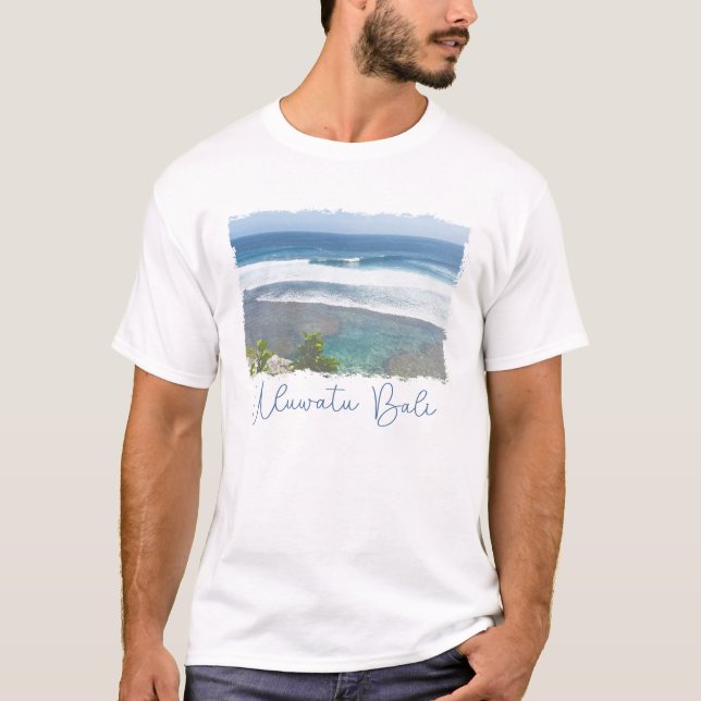 Uluwatu Bali Surf Shirt Tropical Beach Ocean Vibes (Front)