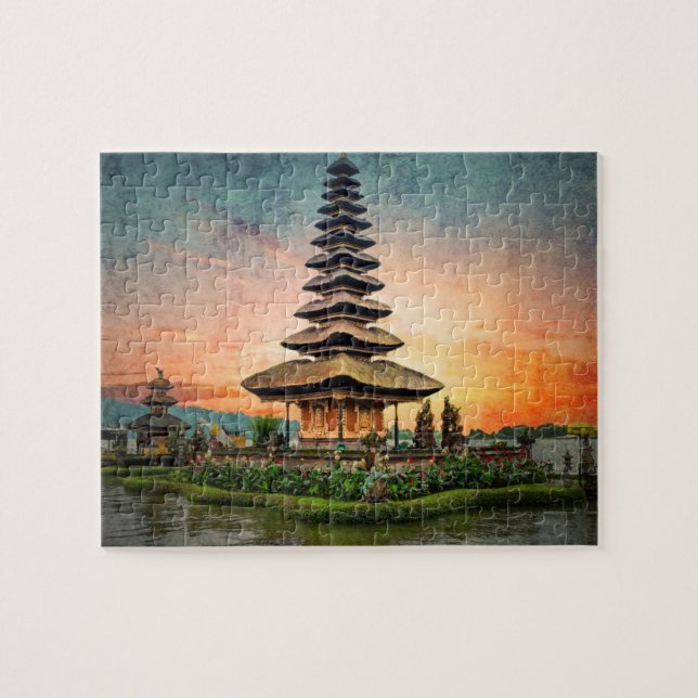 Uluwatu Temple, Bali stylised Jigsaw Puzzle (Horizontal)
