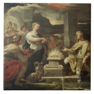 Ulysses and Calypso Ceramic Tile