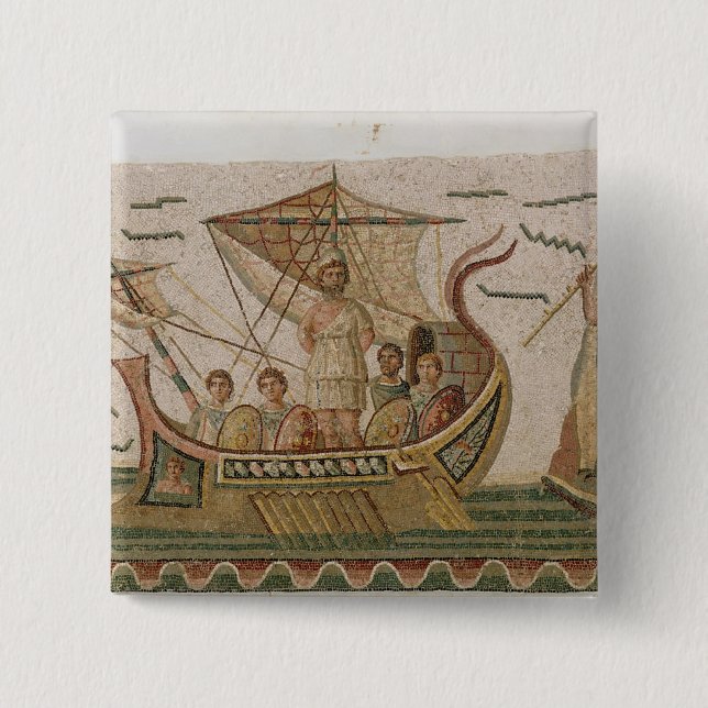 Ulysses and the Sirens 15 Cm Square Badge (Front)