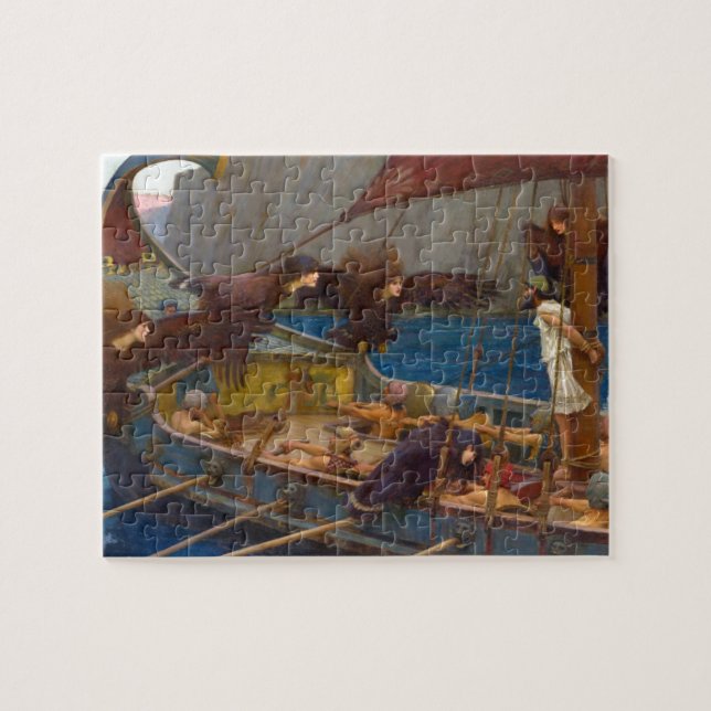 Ulysses and the Sirens by John William Waterhouse Jigsaw Puzzle (Horizontal)