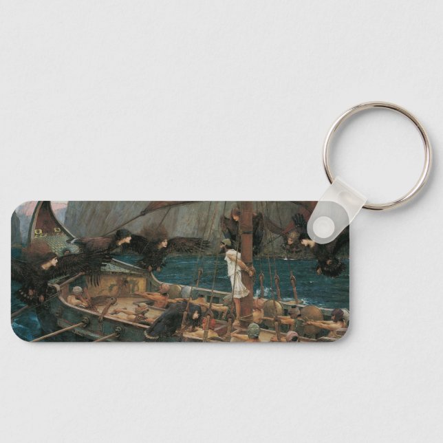 Ulysses and the Sirens by John William Waterhouse Key Ring (Front)