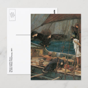 Ulysses and the Sirens by John William Waterhouse Postcard