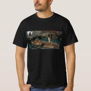 Ulysses and the Sirens by John William Waterhouse T-Shirt