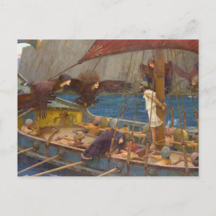 Ulysses and the Sirens Postcard