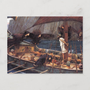 Ulysses and the Sirens Postcard