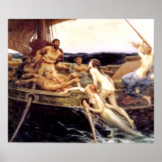 Ulysses and the Sirens Poster