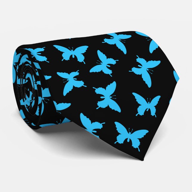 Ulysses Butterfly Pattern Tie (Rolled)
