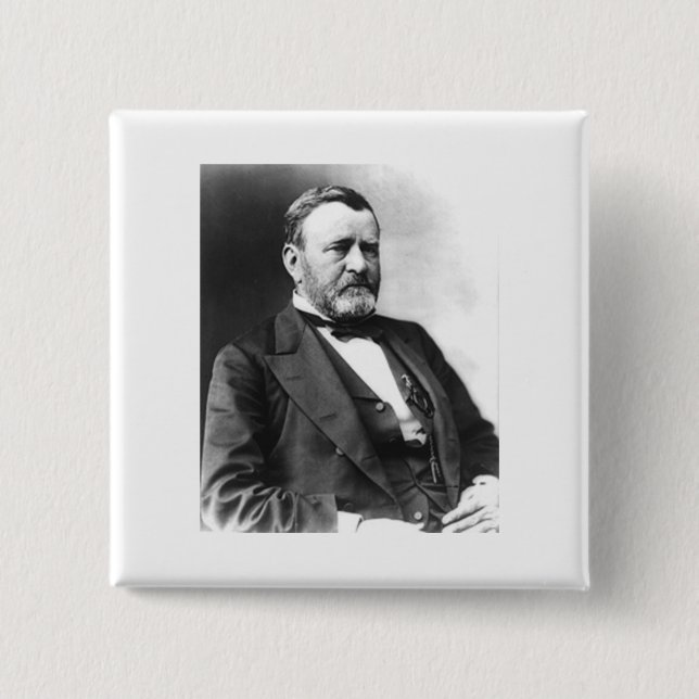 Ulysses S Grant 15 Cm Square Badge (Front)