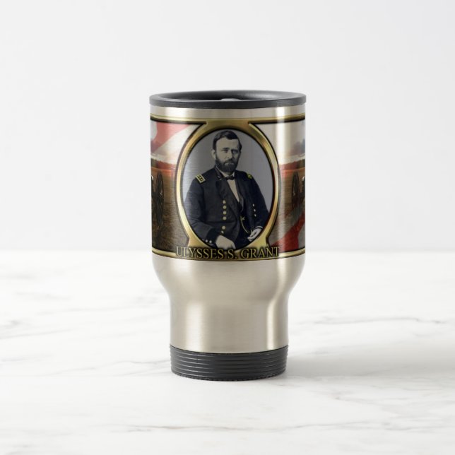 Ulysses S. Grant Civil War Travel Mug (Center)