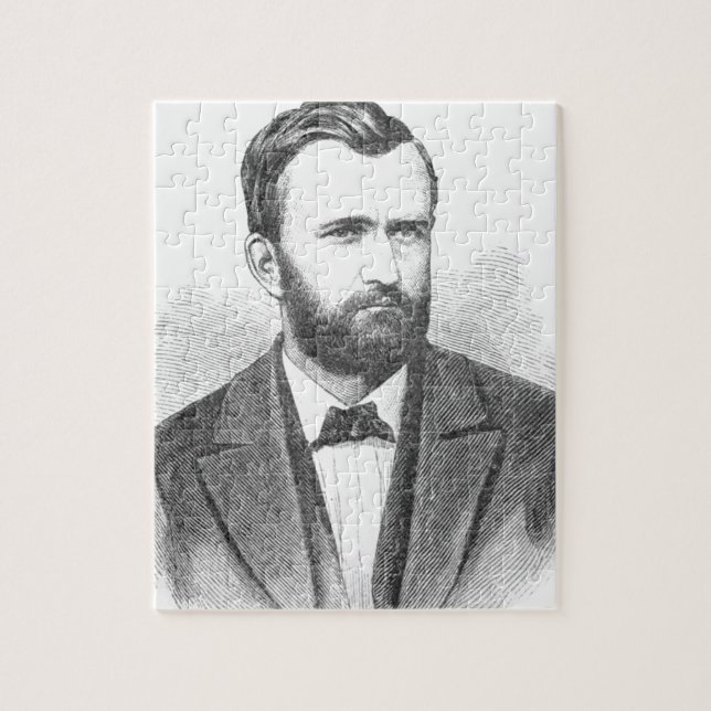 Ulysses S. Grant Illustrative Portrait Jigsaw Puzzle (Vertical)