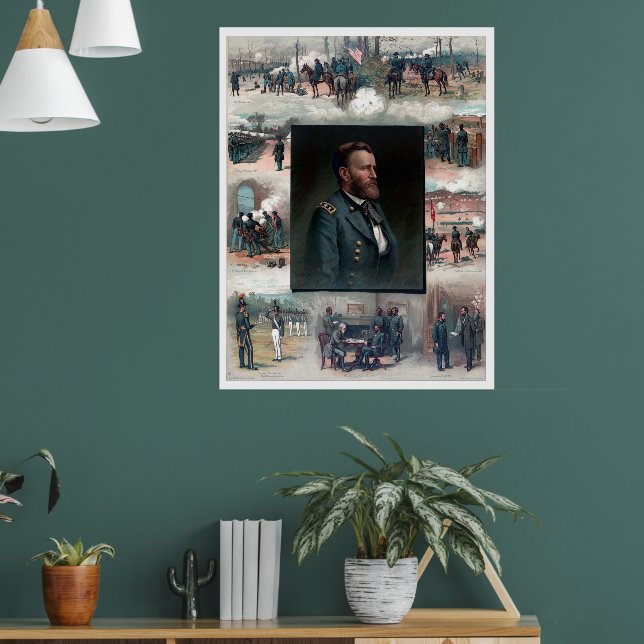 Ulysses S Grant West Point Appomattox 1885 Restore Poster (Living Room 1)