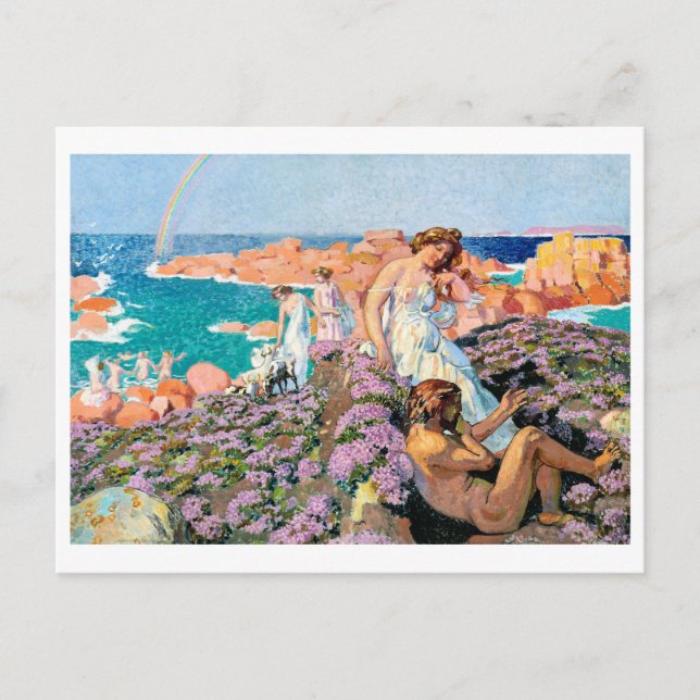 Ulysses with Calypso, Maurice Denis Postcard (Front)