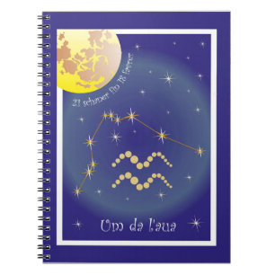 Um da l'aua 21 schaner fin 18 favrer Notizheft Notebook
