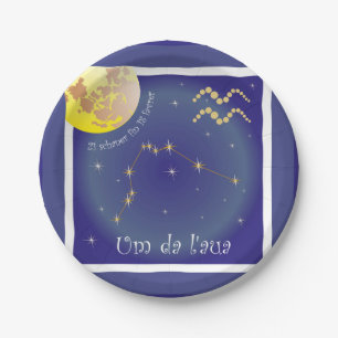 Um da l'aua 21 schaner fin 18 favrer / Teller Paper Plate