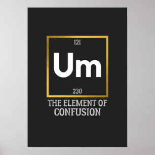 Um The Element of Confusion T-Shirt Poster