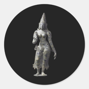 Uma Parvati Wife Of The Hindu God Shiva Classic Round Sticker