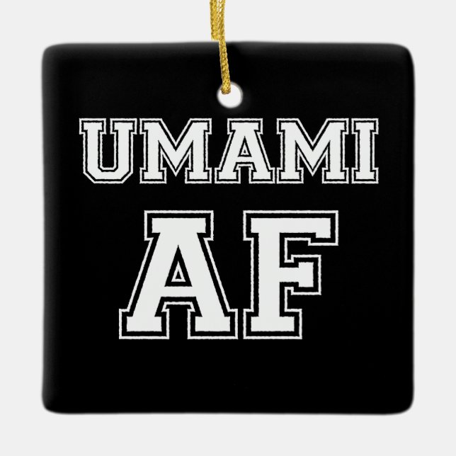 UMAMI AF PING PONG BALL CERAMIC ORNAMENT (Front)