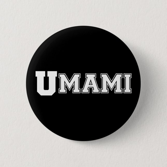 UMAMI COLLEGE 6 CM ROUND BADGE (Front)