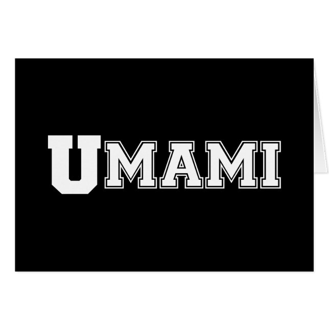 UMAMI COLLEGE CARD (Front Horizontal)