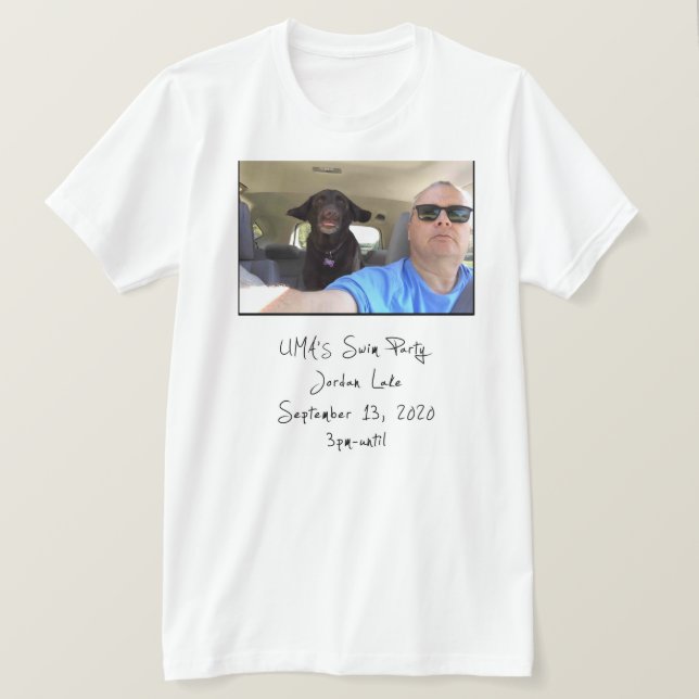 Uma's Swim Party T-Shirt (Design Front)