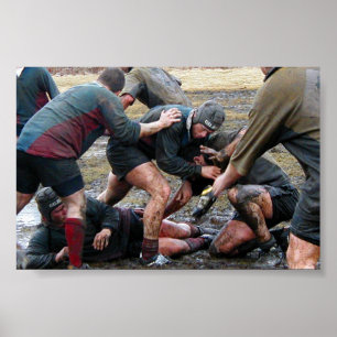 Umass Lowell Rugby Ruck Poster