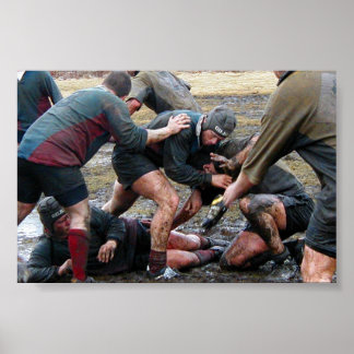 Umass Lowell Rugby Ruck Poster