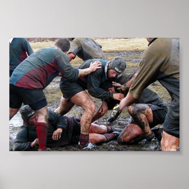 Umass Lowell Rugby Ruck Poster (Front)