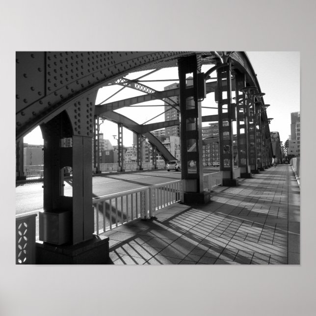 Umaya Bridge: Sumida River, Tokyo Poster (Front)