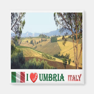 UMB005 UMBRIA, I Love, Countryside, Italy, Fridge Magnet