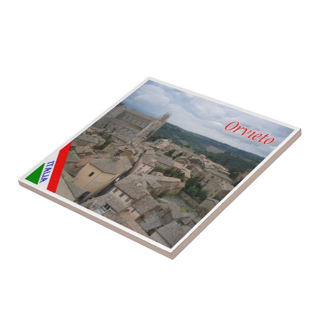 UMB018 ORVIETO, Umbria, Italy, Ceramic Tile (Side)
