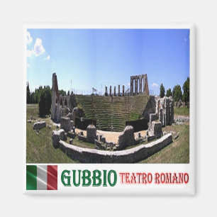 UMB038 GUBBIO, ROMAN THEATRE, Italy, Fridge Magnet