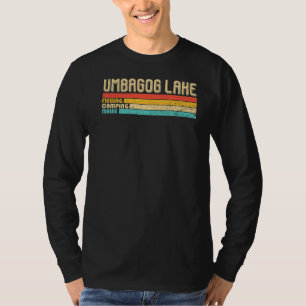 Umbagog Lake Maine Vintage Funny Fishing Camping S T-Shirt