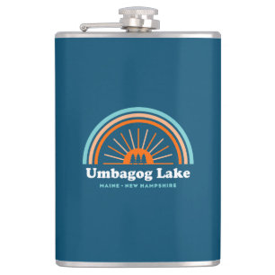 Umbagog Lake New Hampshire Maine Hip Flask