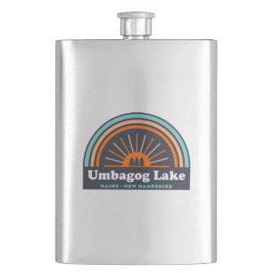 Umbagog Lake New Hampshire Maine Hip Flask